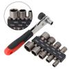 Socket Wrench Spanner Set 10pcs 5-13mm 6.35mm/1/4 Inch