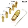 7/12Pcs Brass Collet Micro Drill Self-Tightening Drill Bit Tool Adapt 2-5Mm Bit
