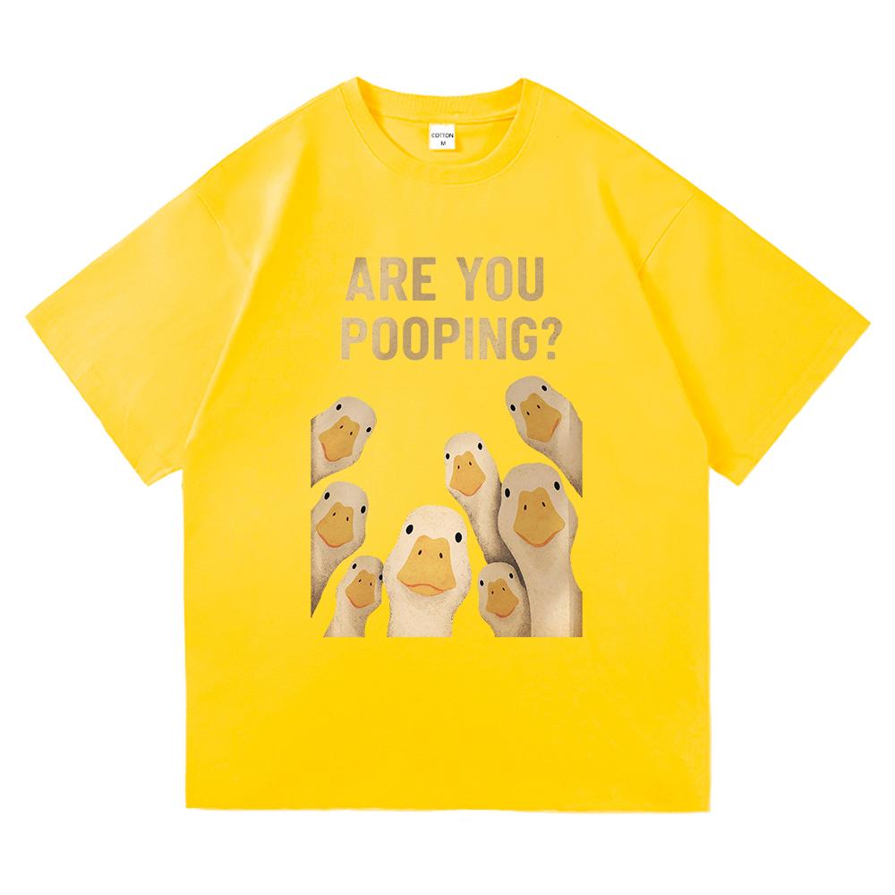Excuse Me Are You Pooping T Shirt 2026 Funny Duck Fashion UnisexWomen Clothing Harajuku High Quality Tops Cotton TShirts Vintage