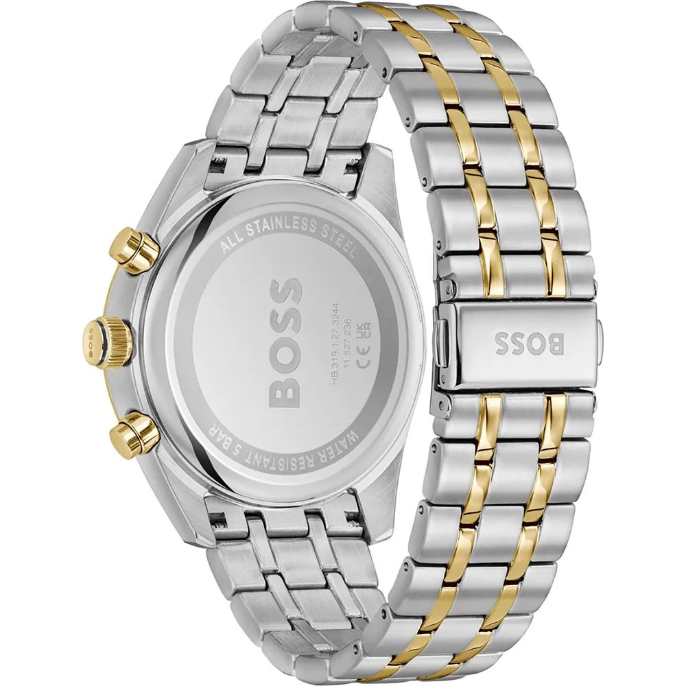 BOSS Мужские кварцевые часы Skytraveller Blue Bicolor из нержавеющей стали 1514247