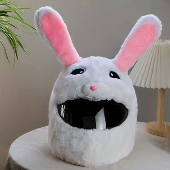 Motorcycle Helmet Cover Dustproof Universal Bicycle Helmet Cover Funny Plush Motorcycle Headwear for Full Helmets