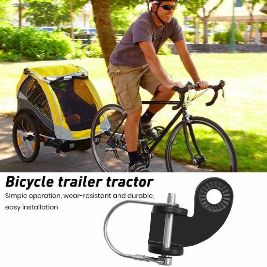 Bicycle Trailer Hitch 135 Degrees Bike Coupler Attachment Adapter Heavy Duty Bicycle