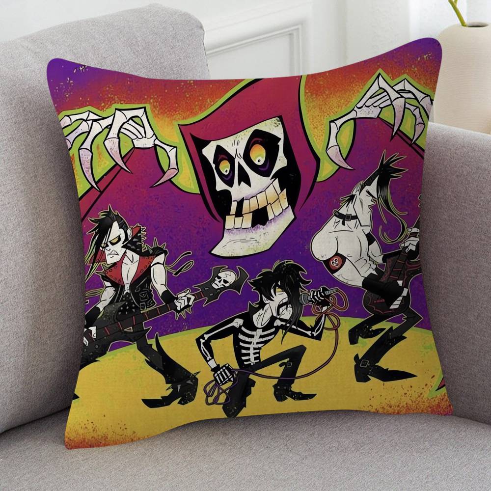 Rock Band Misfits Cute Cartoon Twodimensional Pillowcase Bedroom Sofa Cushion Cover Nap Pillow Cover