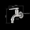 1 шт. 304 нержавеющая сталь кран для стиральной машины антифриз и взрывозащищенный одинарный холодный шваброй бассейн быстро открывающийся кран G1/2'