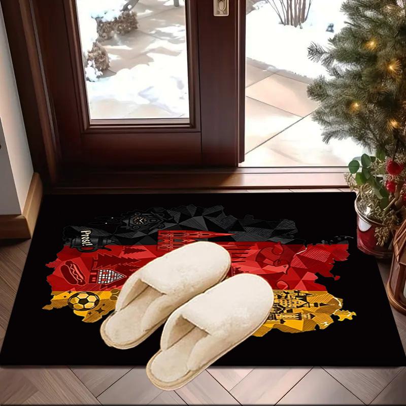 Germany Flag And Map Area Rug Office rug, Chair Rug, Decor Carpet Livingroom bedroom Mat, Large Size Fan gifts Christmas gifts