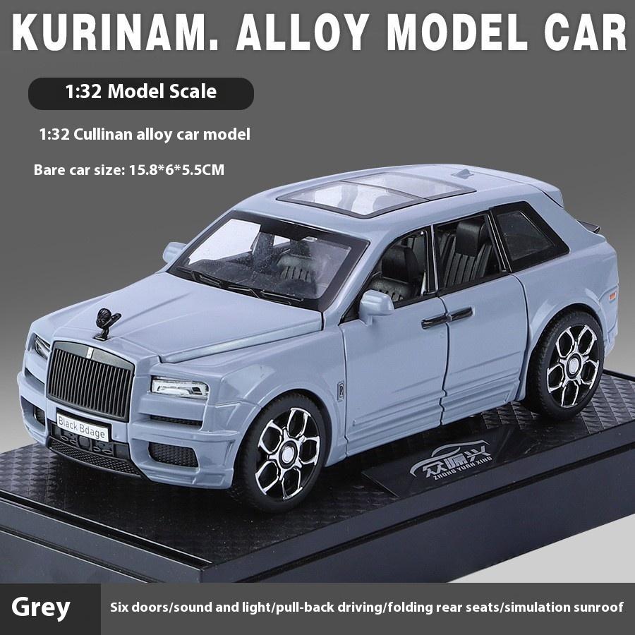 Новый 1:32 Rolls Royce Cullinan SUV Alloy Luxy Car Model Diecast Metal Toy Vehicles Car Model Sound and Light Simulation Children Gift