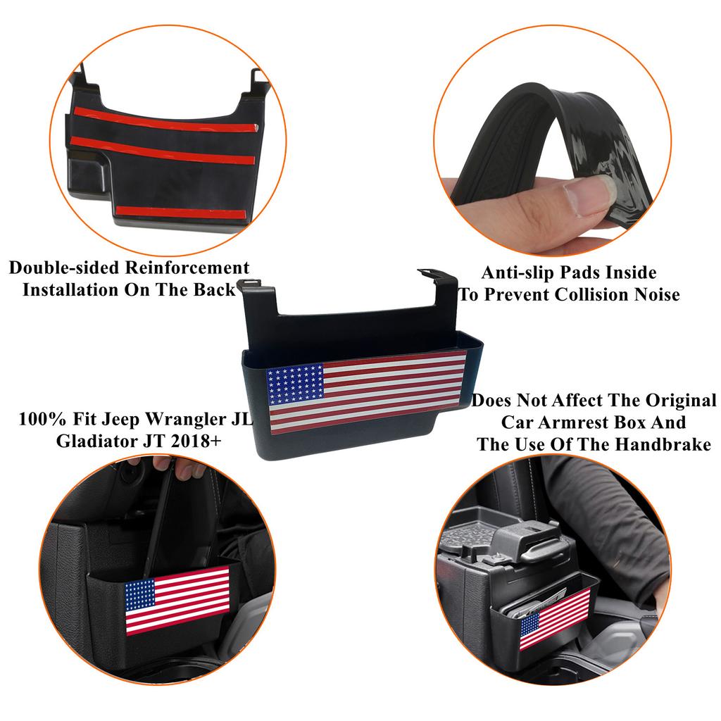 Авто центральная консоль подлокотник ящик для хранения органайзер для Jeep Wrangler JL Gladiator JT 2018 2022