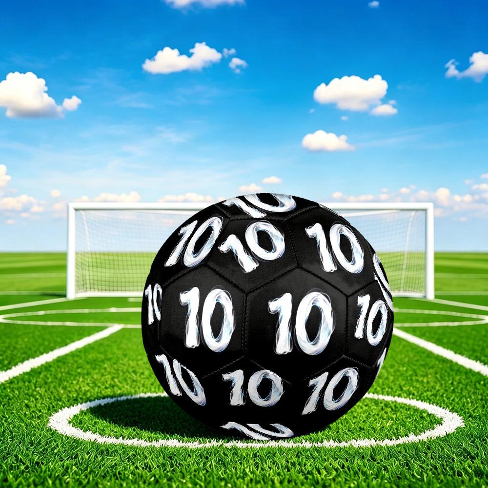 1pc Number Ten Smoke Size 5 Soccer Ball Professional Match Training Football Indoor &Outdoor Sports Ball Lightweight Durable c6550