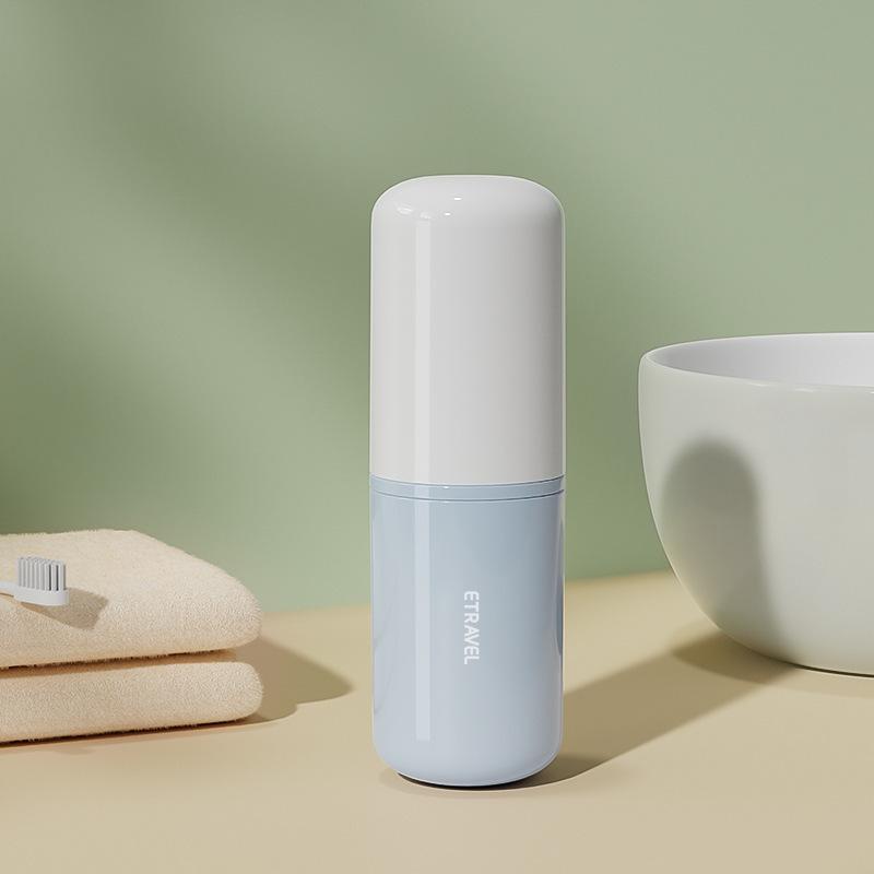 ETRAVEL Portable Travel Toothbrush & Toothpaste Set with Storage Cup for Business Trips