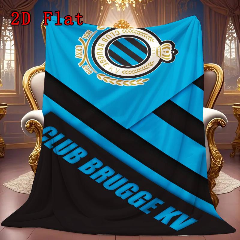 Royal Belgian Football Club 2D Flat Pattern Flannel Blanket High quality All Seasons Warmth and Comfort Perfect for Christmas Gifts.MMT0918123