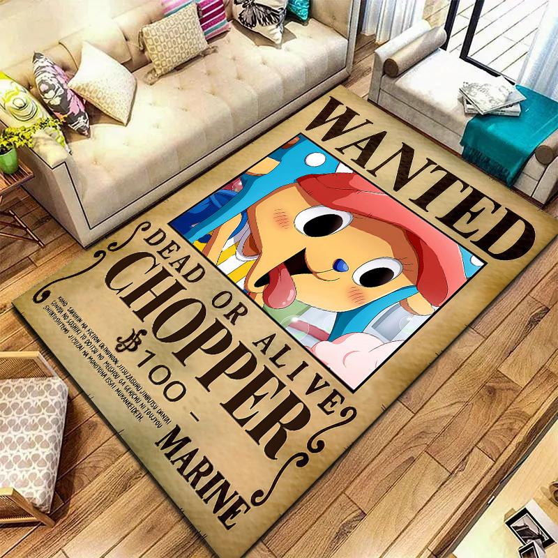 Ковер One Piece Тони Тони Чоппер для гостиной, спальни, дома, украшение дивана, нескользящий коврик для игры детей
