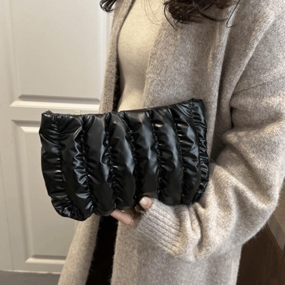 Space Cotton Puffer Makeup Clutch Purse Elegant Toiletry Storage Organizer Daily