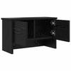 Wall Mounted Nightstand Black Oak Effect 50 x 20 x 30 cm