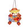 PVC Chinese Snake Year Portable Lantern Cartoon New Year Luminous Lantern  Good Luck Decoration