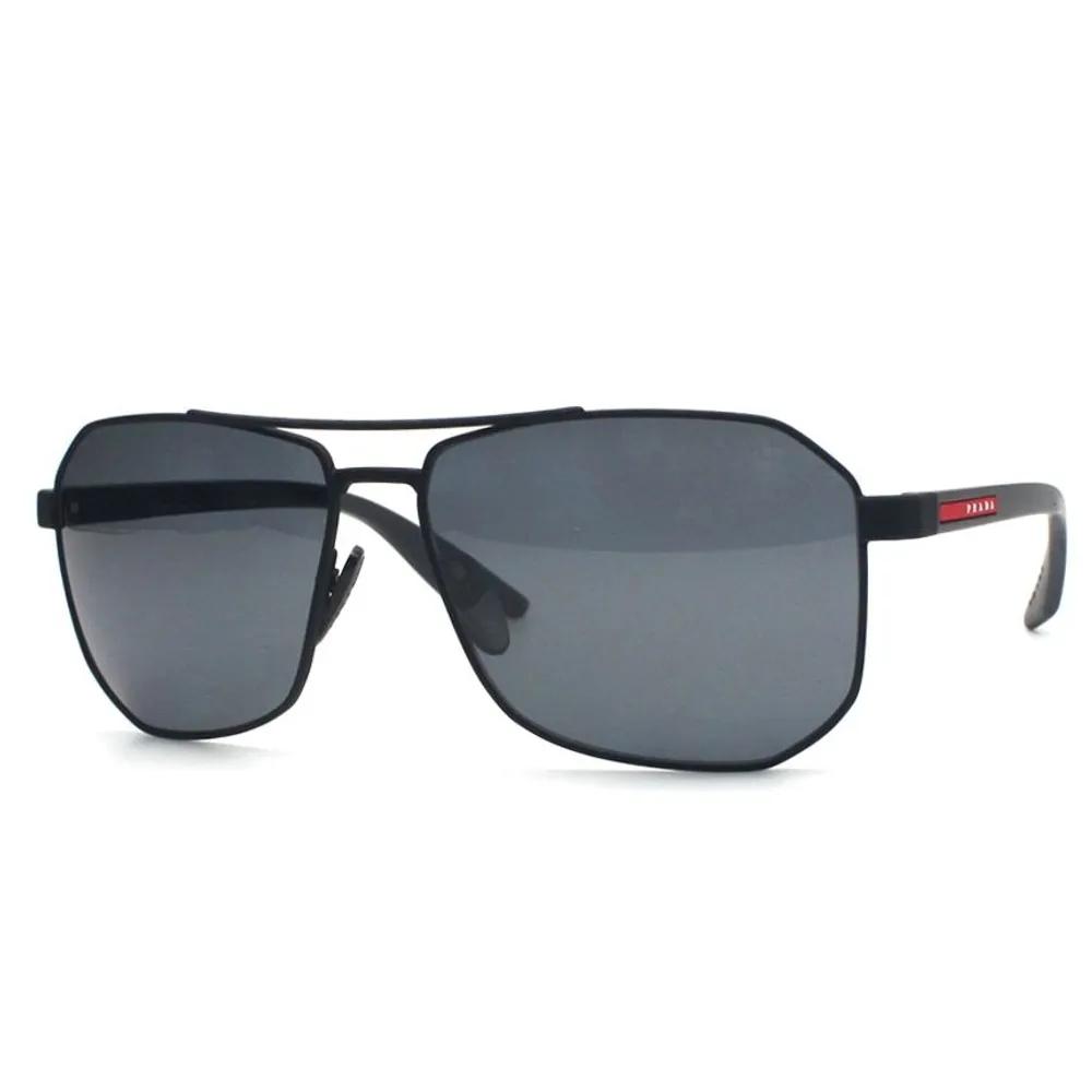 Prada SPS A53 DG0-5Z1 (62) Черные Матовые Поляризационные Солнцезащитные Очки