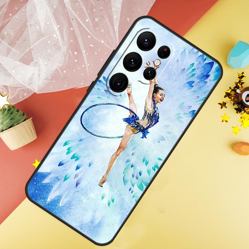 Масляная живопись Гимнастика Чехол для телефона Для Samsung Galaxy S25 S26 Ultra S21 S20 S22 S23 Ultra S10 Plus S24 FE Чехол Coque