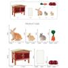 Chicken Rabbit Farm Henhouse Model Puppy Figurine Ranch Model Toy  Children's Toy