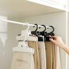 Бесшовный зажим для брюк, бытовой зажим для хранения в гардеробе, удобный зажим для сушки, бесшовный зажим для одежды