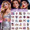 25 шт. Мультяшные K-pop Охотники на демонов Руми Кан Временная тату-наклейка Демонизация для подарков на вечеринку