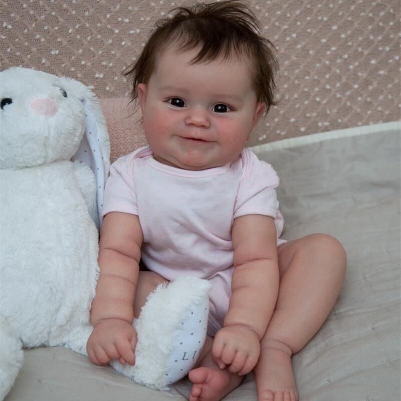 NPK 50 см Reborn Baby для маленьких девочек, очень мягкая тканевая кукла, мягкая игрушка, реалистичная, настоящая мягкая на ощупь