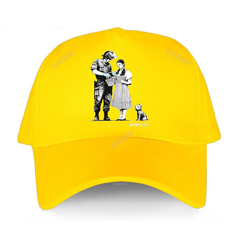 Уличная бейсбольная кепка Snapback, черные хлопковые шляпы, Бэнкси Дороти из страны Оз, мастер Stop And Search, мужская и женская кепка в стиле хип-хоп, шляпа от солнца