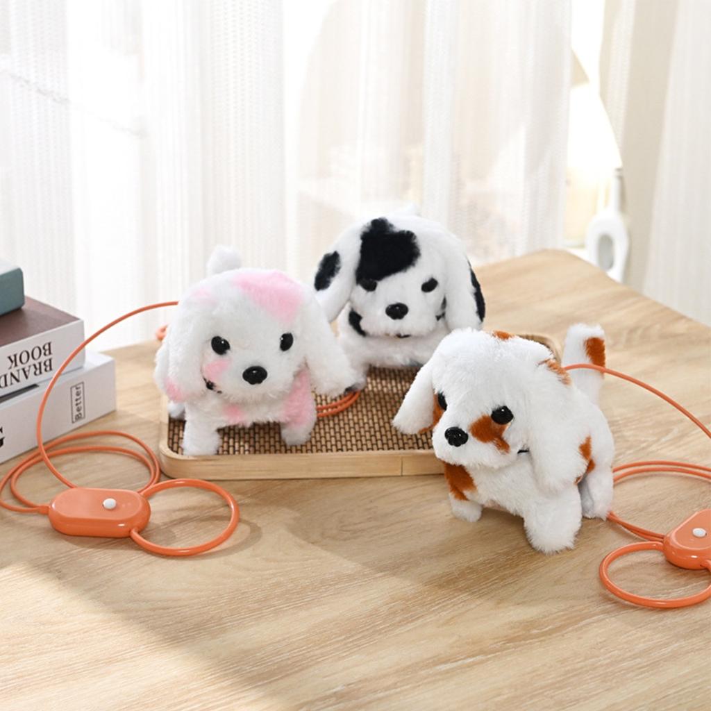 Электронная игрушка собака бегает и лает интерактивная мягкая игрушка собака игрушка дети интерактивные игрушки симулятор собака для бега и лая