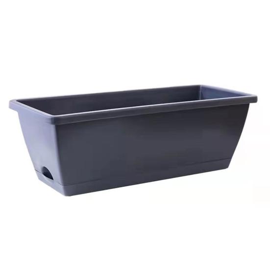 Vegetable Growing Box Flowerpot with Drainage Holes Thickened Edge Strong Load-Bearing Indoor Rectangular