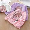 Spring Autumn Girls Long Sleeve Shirt 2022 New Children's Cotton T-shirt O-neck Sweater Tops