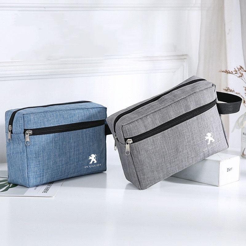 Car Portable Earphone Case Data Cable Travel Storage Bag for Peugeot 206 307 308 3008 207 208 407 408 508 2008 107 106 205 301 MM35