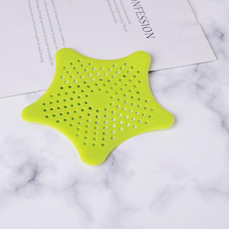 Pentagram Kitchen Sink Anti-clogging Starfish Silicone Floor Drain Bathroom Sewer Filter