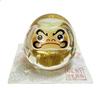 Craftsman House Good Luck Glass Daruma with Gold Accents