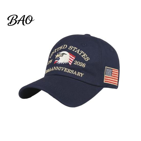 Independence Day Cap Baseball Cap, Vintage Worn Style Washed Denim Hat, 250th Anniversary Ripped 1776-2026 Embroidered Patriotic Dad Adjustable