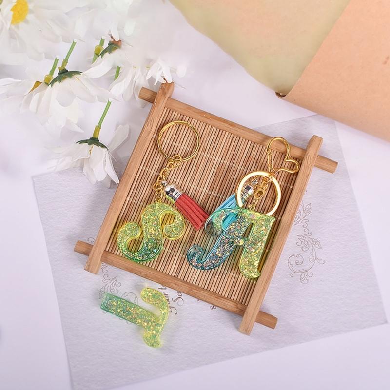 26 английских букв смоляные формы силиконовые знаки алфавит эпоксидная литьевая форма для DIY брелок кулон серьги ювелирные изделия изготовление