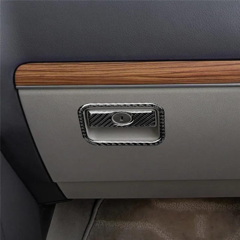 Для Toyota Land Cruiser Prado 2010-2018 автомобильные аксессуары карбоновый ящик для хранения дисков заместитель автомобиля наклейка 3D панель