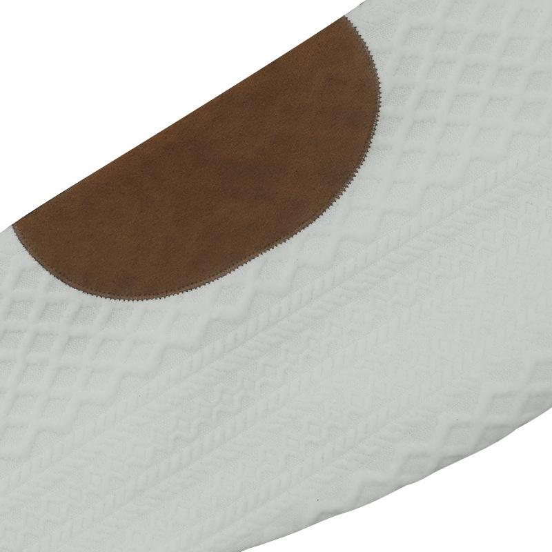 Men's Autumn/Winter Jacquard Knit Pullover Sweatshirt with Standing Collar and Leather Elbow Patches