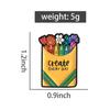 Creat Every Day Enamel Pins Colorful Crayons Brooches Lapel Badges Cartoon Floral Cute Clothes Jewelry Gift for Friends