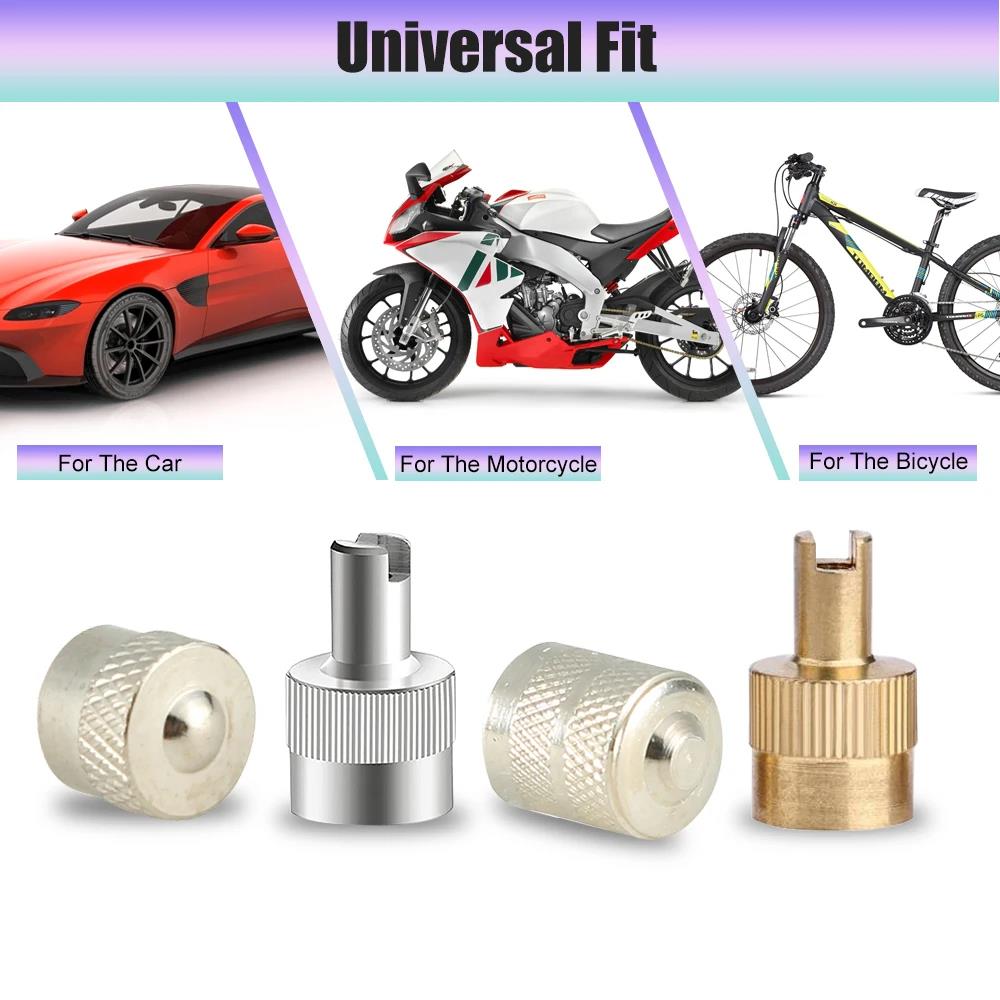 TQQTQQ 4/8Pcs Copper Slotted Head Valve Stem Caps Auto Tire Valve Dustproof Cover for Car Motorcycle Schrader Accessory Stem Caps1