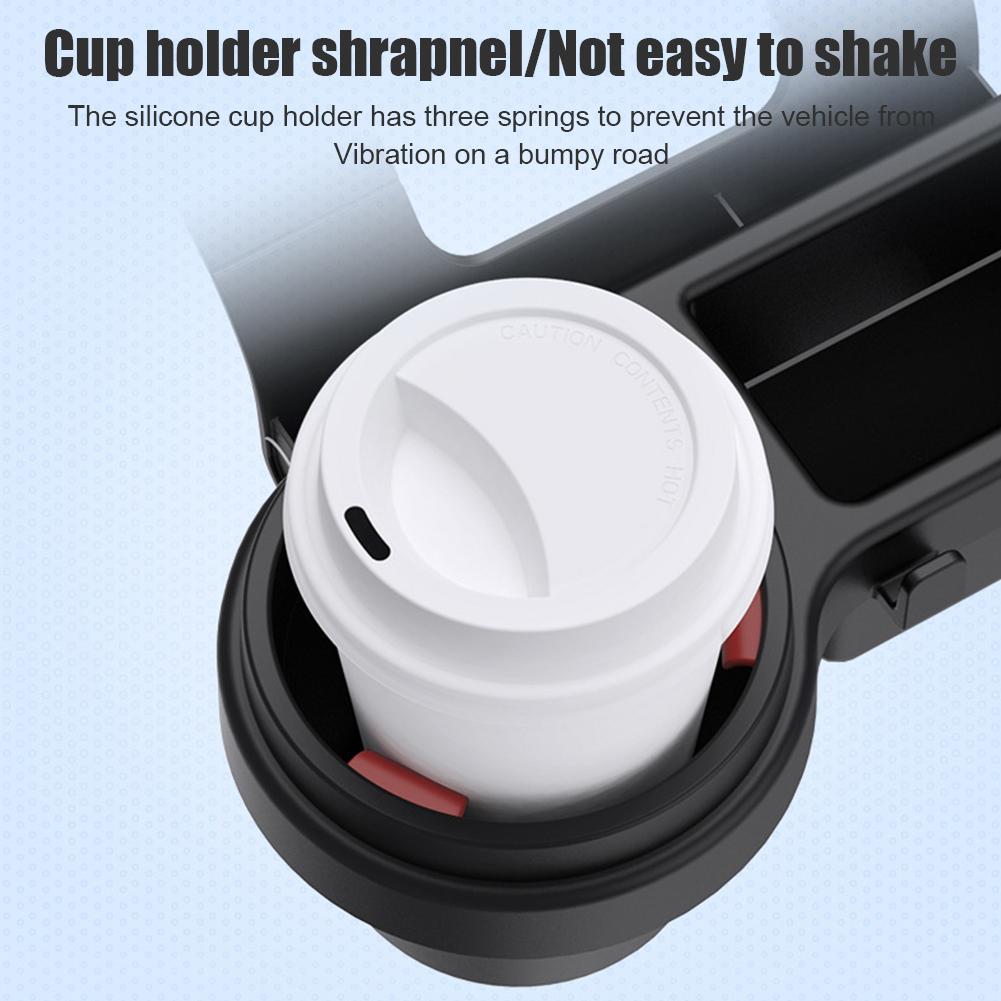 New Car Organizer Box - Multifunctional Side Door Storage with Cup Holder. Drink Holder & Phone Slot Hanging Rack.