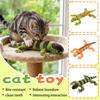 Lizard Catnip Toys Chew Resistant Toys For Indoor Pet Boredom Relief Teeth Cleaning Interactive Funny Cute Pet Lover Gifts Christmas Birthday