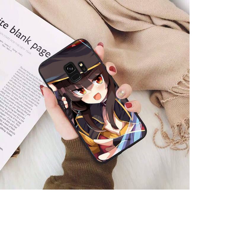 Чехол для телефона Konosuba Megumin из японского аниме для Samsung Galaxy S20 S10 Plus S10E S5 S6 S7edge S8 S9 S9Plus S10lite 2020