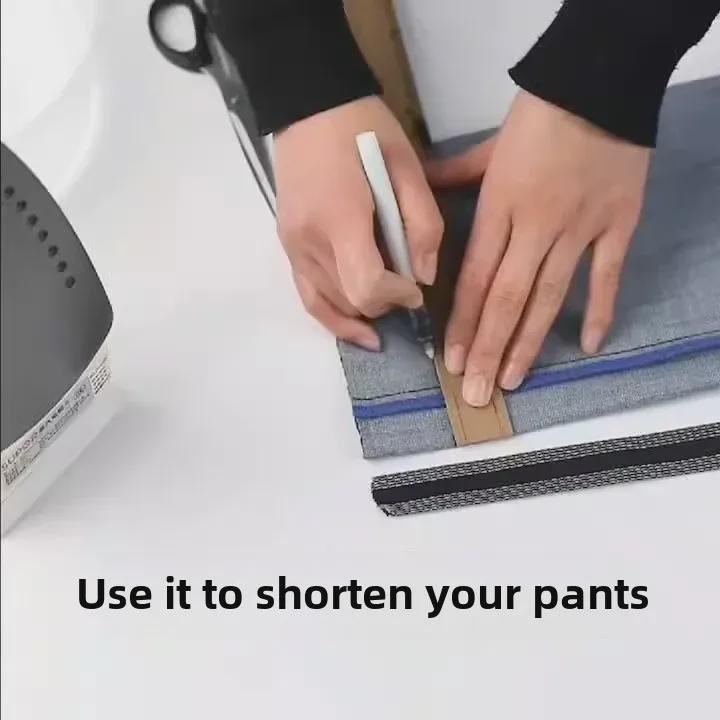 Самоклеящаяся бесшовная заплатка для укорачивания штанины 