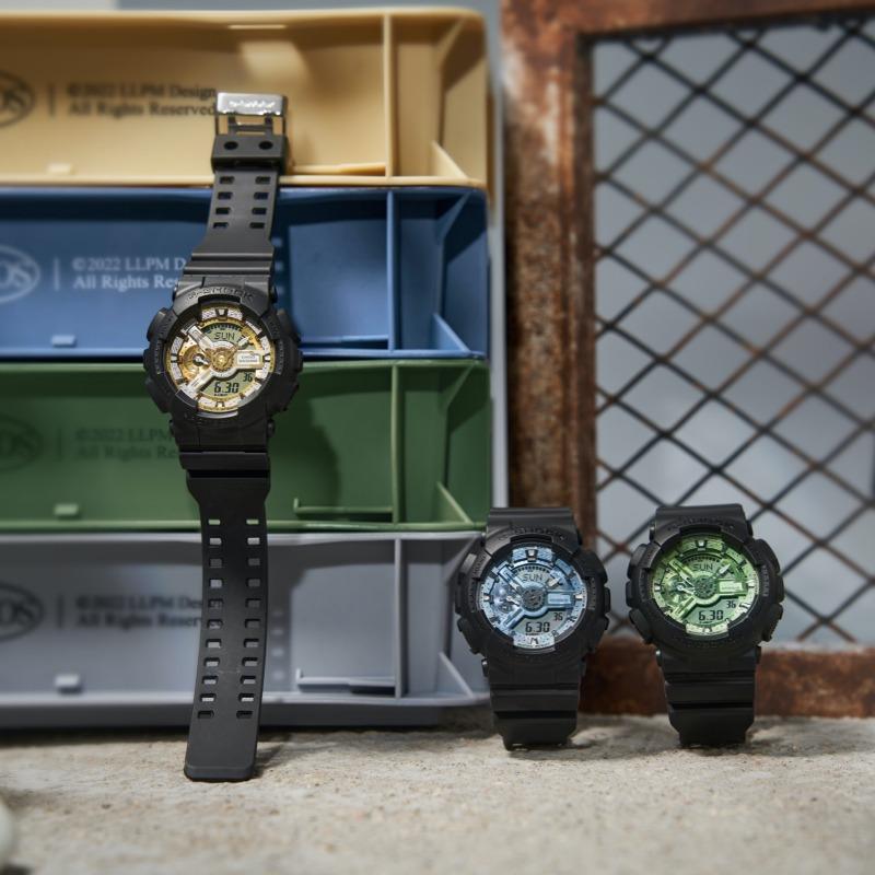 Casio Мужские часы G-SHOCK из смолы, водонепроницаемые 200 м, цифровые, ударопрочные, кварцевые GA-110CD-1A3