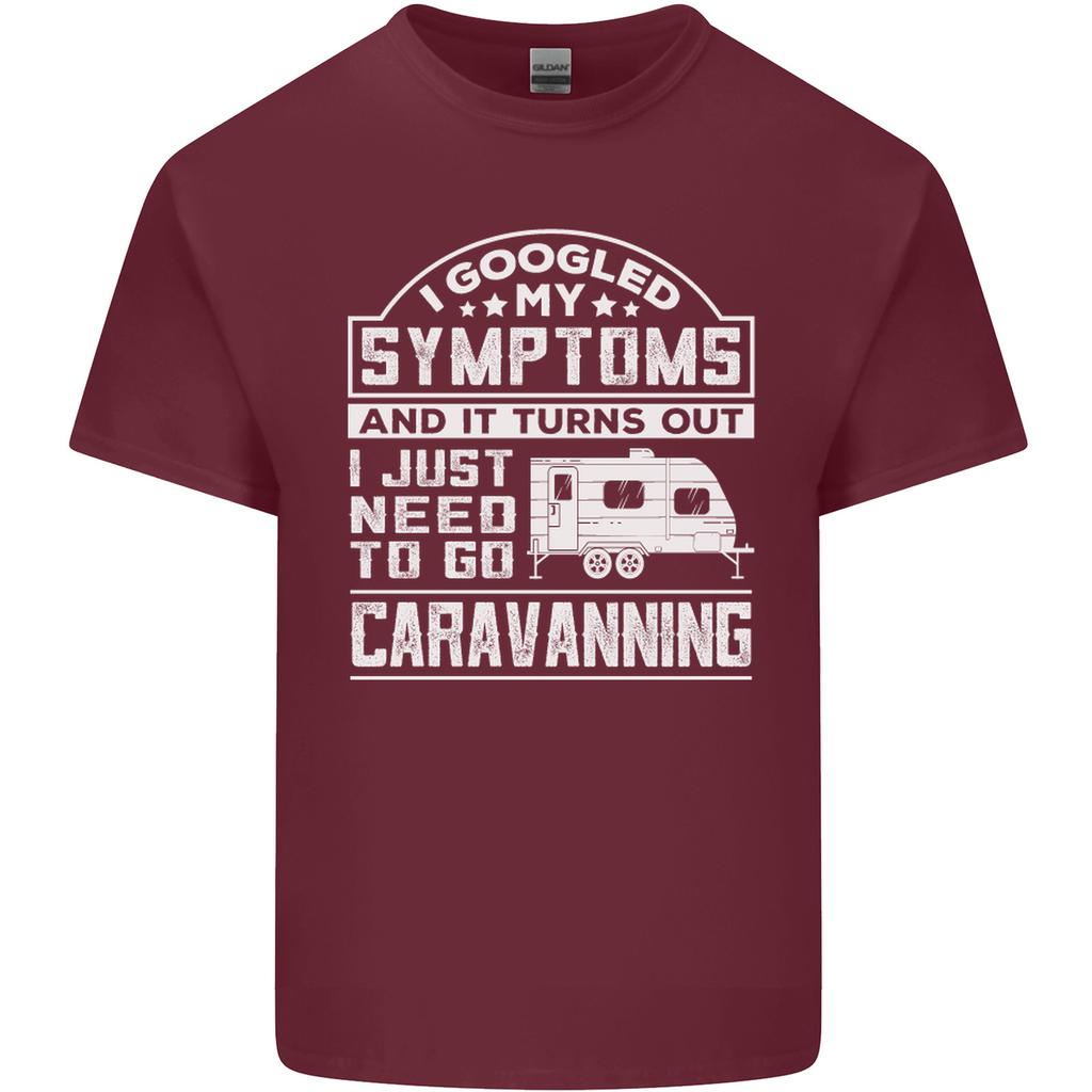Symptoms Go Caravanning Caravan Funny Mens Light Cotton TShirt Woman Man Summer Fashion Graphic T Shirts Streetwear Tops Tee