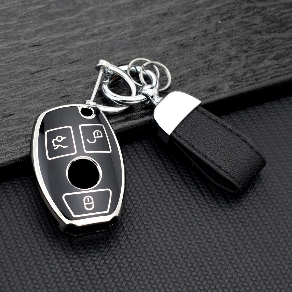 Мягкий чехол из ТПУ для автомобильного ключа Mercedes-Benz C E A S Class GLC GLA GLS GLK CLS CLA W205 W204 W212 W221 W176 W463 Чехол для ключа Брелок
