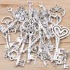 10 цветов DIY стимпанк подвески-шармы в виде ключей – случайные 30 г, 50 г, 100 г сплавные ювелирные аксессуары