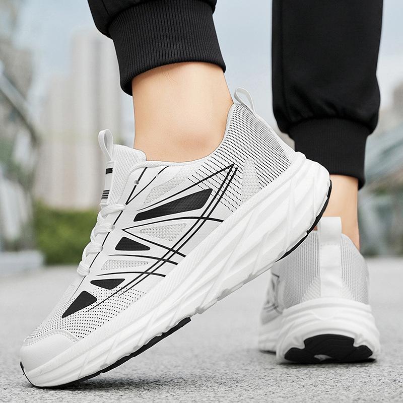 Popular men's sneakers, last big head shoes, refreshing and breathable outdoor running shoes