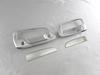BRIGHTZ Hino Dutro Chrome Door Handle Covers and Knob Plate Set [TRUCK-S-083]
