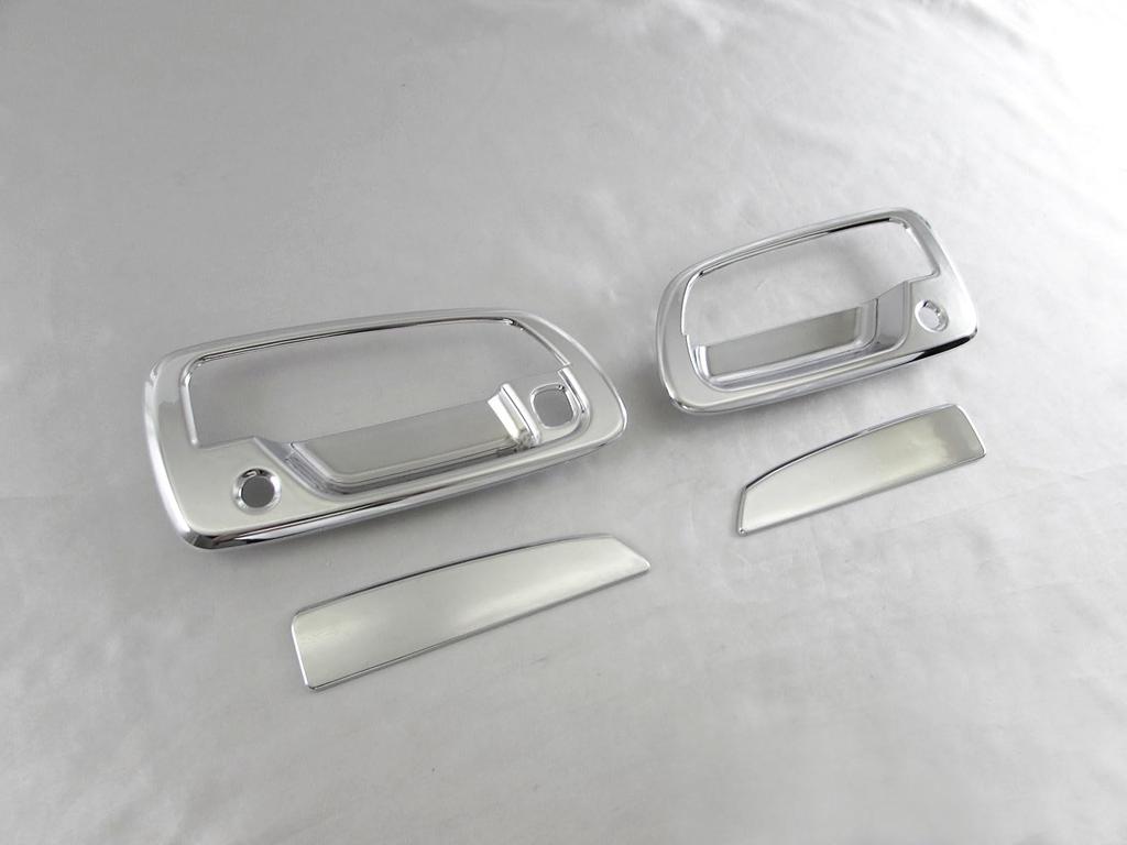 BRIGHTZ Hino Dutro Chrome Door Handle Covers and Knob Plate Set [TRUCK-S-083]