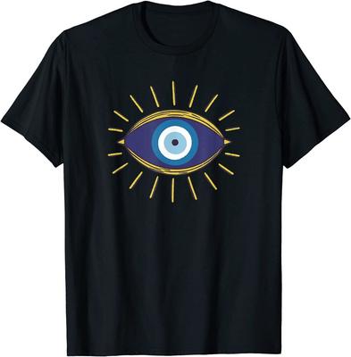 Футболка унисекс Evil Eyes Fatima Hamsa с символом «Всевидящее око»