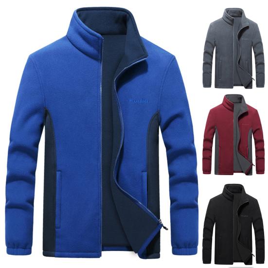 Зимнее пальто с длинными рукавами, ветрозащитная 3D резка, мужская теплая флисовая куртка, верхняя одежда для улицы